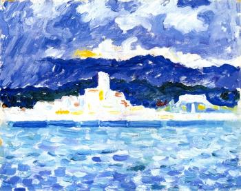 (image for) Handmade oil painting Copy paintings of famous artists Paul Signac paintings, East Wind, Antibes - Click Image to Close